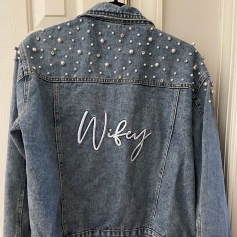 Wifey denim jacket size XL